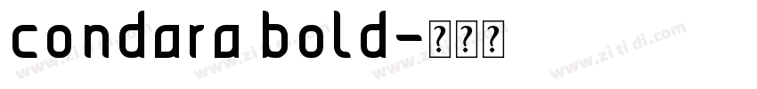 condara bold字体转换